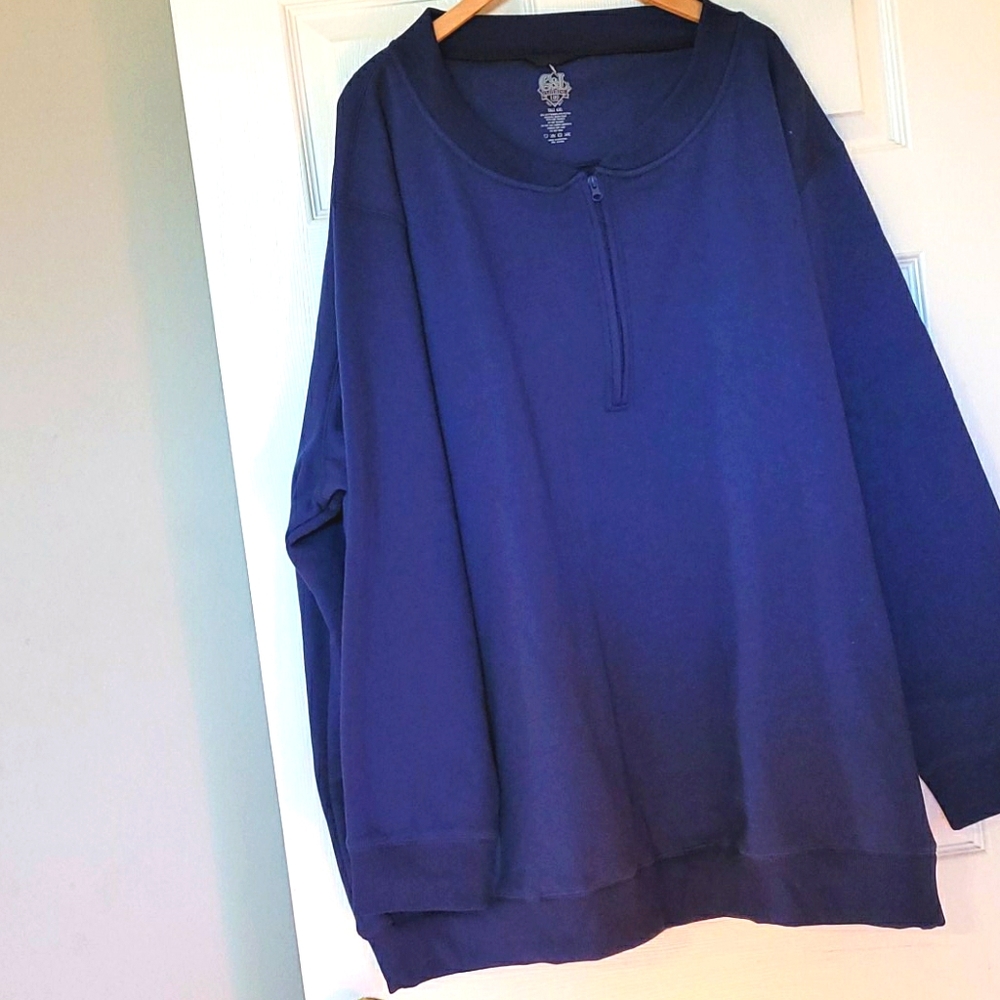 G & L Crew Neck Pullover Halfway Zip-up